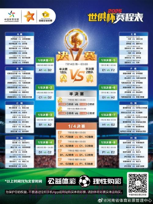 2026世界杯每日赛程详细安排实时赛程免费观看 2026世界杯每日赛程详细安排实时赛程免费观看